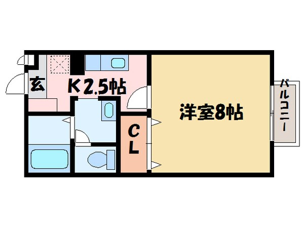 コーポラスダイクヤの物件間取画像